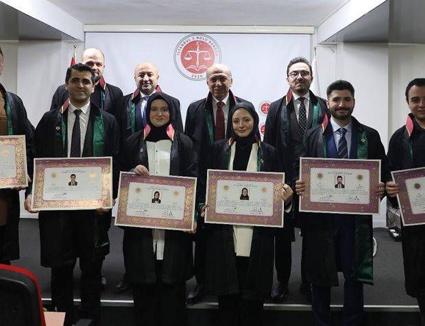 İstanbul 2 Nolu Barosu'nda 6 avukat ruhsatnamesini aldı