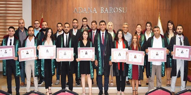 Adana Barosu'nda yeni adli yılın ilk ruhsat töreni