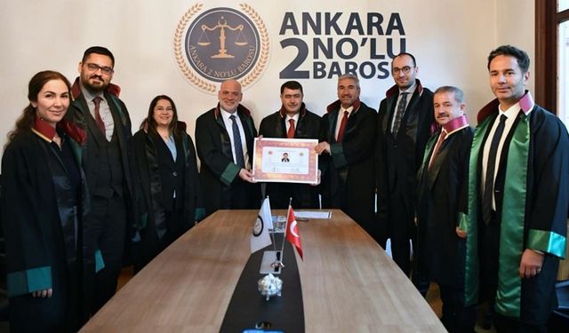 Ankara Valisi Vasip Şahin, avukatlık ruhsatnamesini aldı