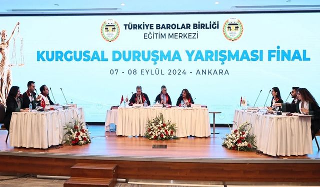 STAJYER AVUKATLAR KURGUSAL DURUŞMA YARIŞMASI BİRİNCİSİ VAN BAROSU OLDU