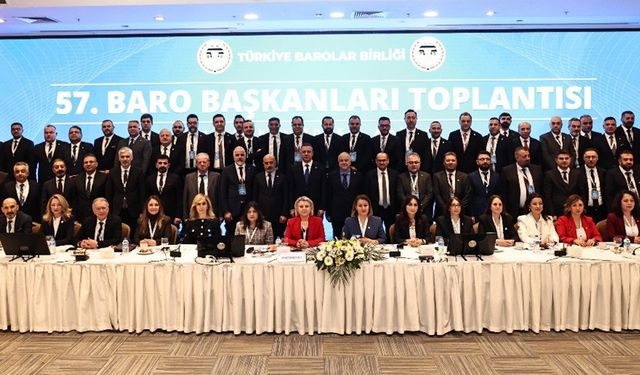 57. Baro Başkanları toplantısı yapıldı