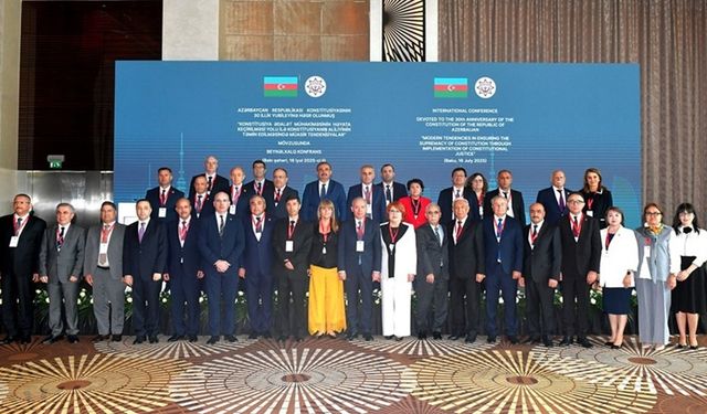 Anayasa Mahkemesi Başkanı Kadir Özkaya, Azerbaycan’da düzenlenen uluslararası konferansa katıldı