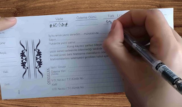 Senette yeni dönem: Elle doldurulan senetler geçerliliğini yitirecek!