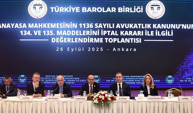 TBB ve Baroların Disiplin Kurulları "Avukatlık Kanunu Disiplin Hükümleri" çalışması için bir araya geldi