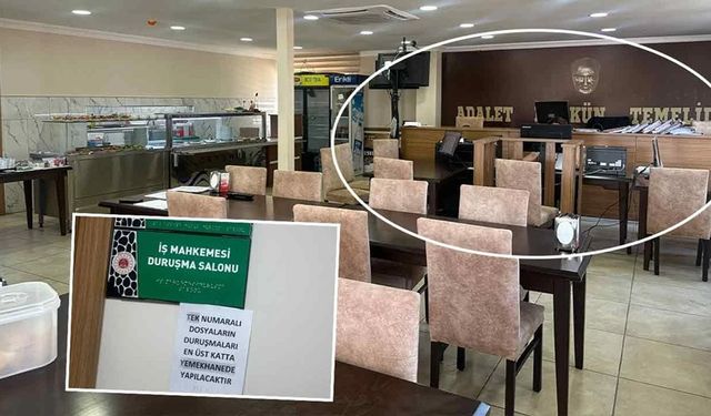 Duruşma yemekhanede yapıldı! 'Soğanlı salataların yanında duruşmaya çıktık!'