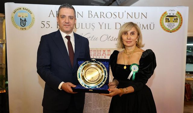 TBB Yönetimi, Artvin Barosu'nun 55. Kuruluş Yıl Dönümü Etkinliğine Katıldı
