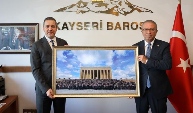 TBB Başkanı Sağkan, Kayseri Barosu'nu ziyaret gtti