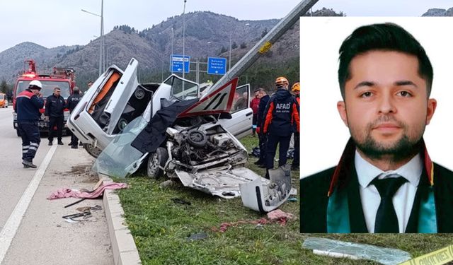 Duruşmaya giderken trafik kazası geçiren avukat hayatını kaybetti