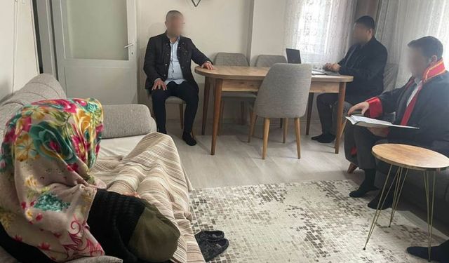 Miras davasında duruşma, hastanın evinde görüldü