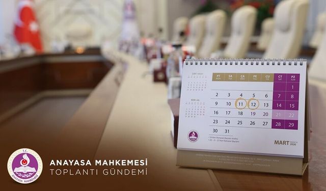 Anayasa Mahkemesi'nin bu haftaki Bölümler gündemi