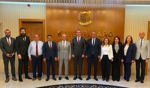 TBB Başkanı Sağkan, Kayseri Barosu’nu ziyaret etti