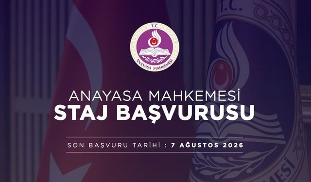 Hâkim ve Savcı Yardımcılarının AYM'de Staj Yapmalarına İlişkin Duyuru