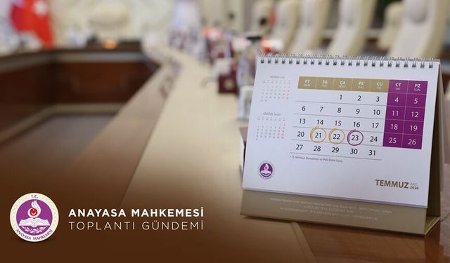AYM'nin bu haftaki Genel Kurul ve Bölümler gündemi belli oldu