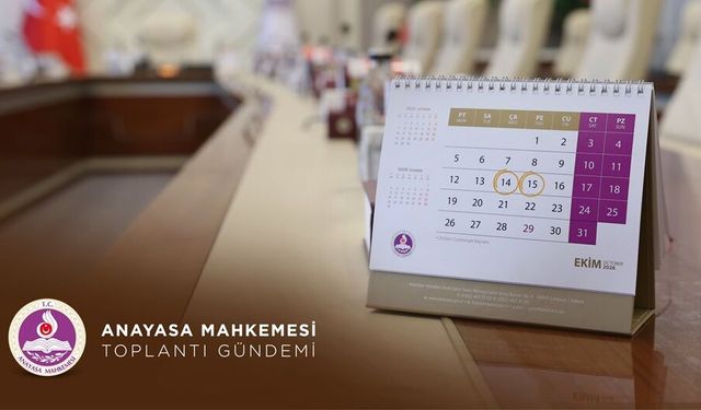 Anayasa Mahkemesi'nin bu haftaki Bölümler gündemi