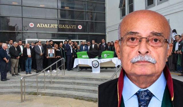 Avukat Selim Zeybekoğlu adliye önündeki törenle son yolculuğuna uğurlandı