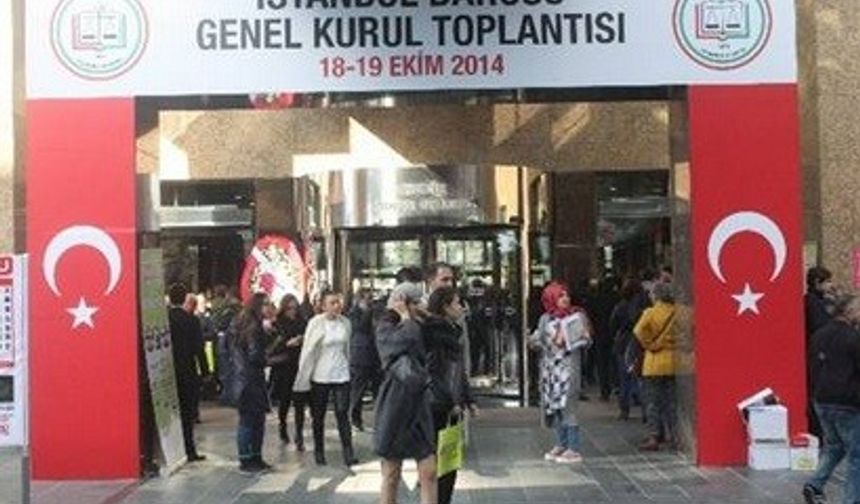 İstanbul Barosu Genel Kurulu'ndan Kareler