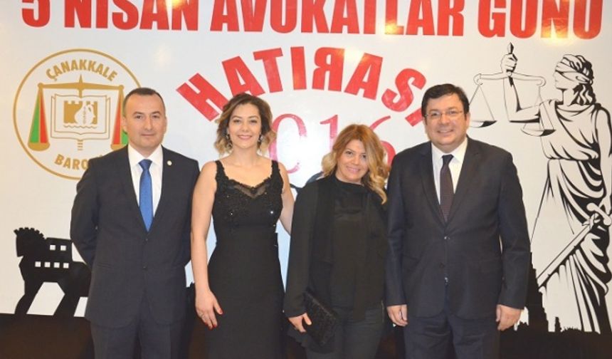 Avukatlar Günü Etkinlikleri kapsamında, Çanakkale Barosu Avukatlar 08 Nisan 2016 Cuma akşamı Kolin Otel&#039;de biraraya geldi.