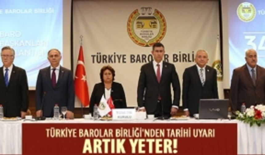 Feyzioğlu: UYARIYORUZ ARTIK YETER!