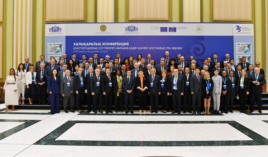 Anayasa Mahkemesi Başkanı Zühtü Arslan ve beraberindeki heyet Kazakistan’ın Başkenti Astana’da düzenlenen uluslararası konferansa katıldı
