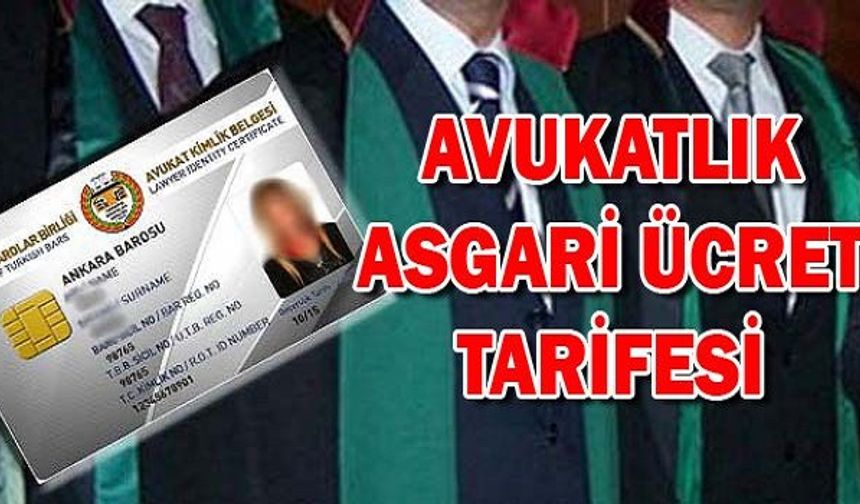 Avukatlık Asgari Ücret Tarifesi'nde yüzde 36 artış yapıldı