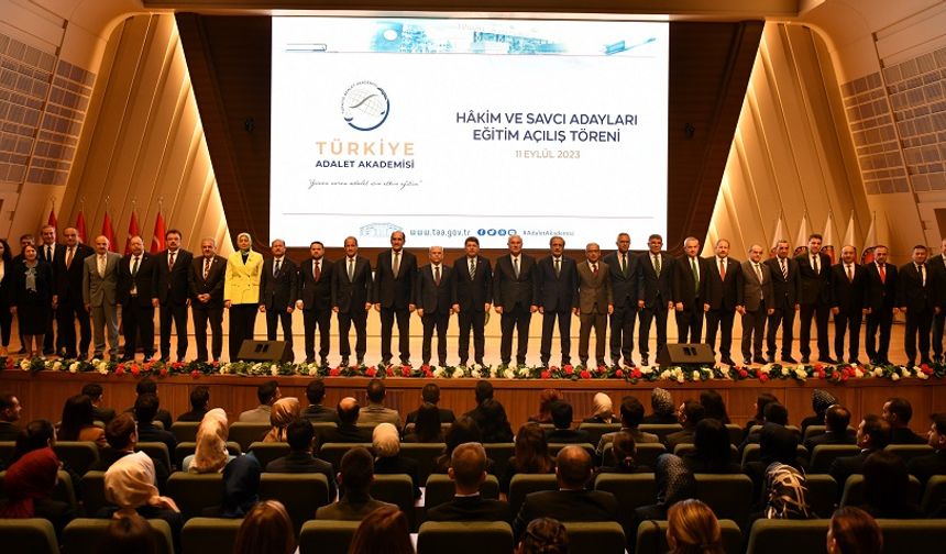Yargıtay Başkanı Akarca, Türkiye Adalet Akademisi Hâkim ve Savcı Adayları Eğitim Programı açılış törenine katıldı