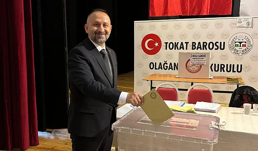 Tokat Barosu başkanlığına Volkan Bozkurt yeniden seçildi