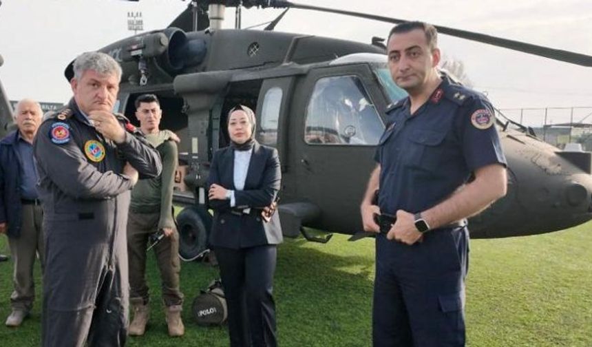 Hakim, helikopterle keşfe çıktı!