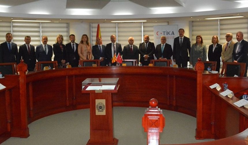 AYM Başkanı Özkaya, Kuzey Makedonya Anayasa Mahkemesini ziyaret etti