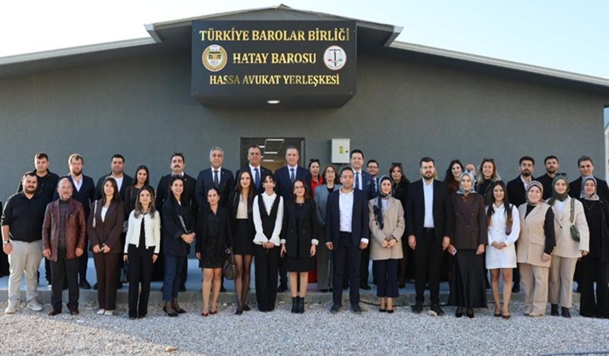 Hatay Barosu Hassa Avukat Yerleşkesi açıldı