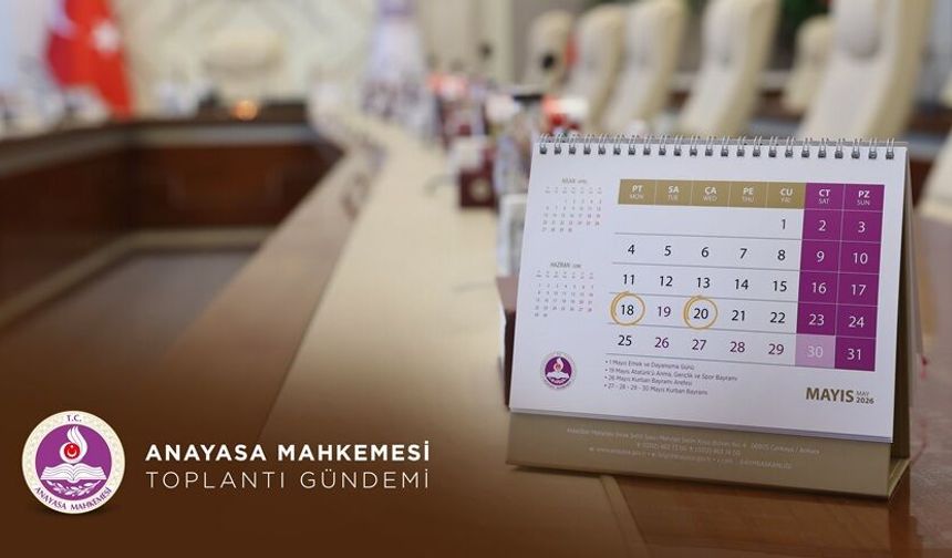 Anayasa Mahkemesi'nin bu haftaki Bölümler gündemi