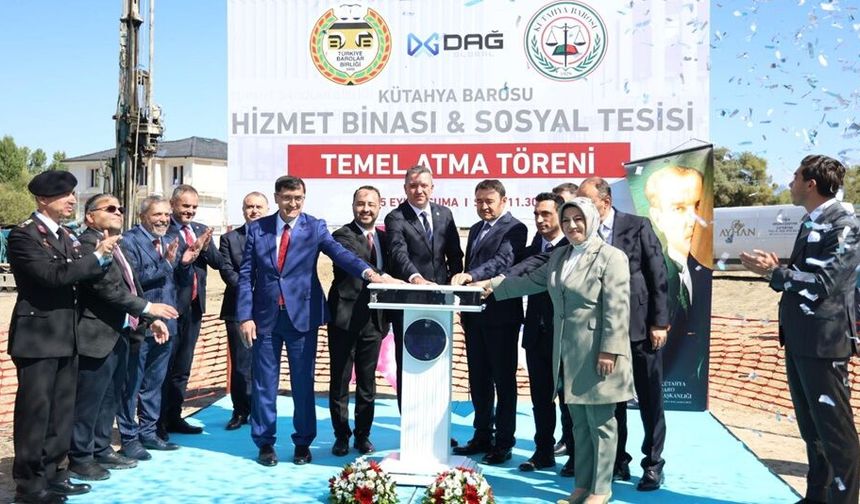 TBB Başkanı Sağkan, Kütahya Barosu Hizmet Binası Atma Töreni’ne katıldı