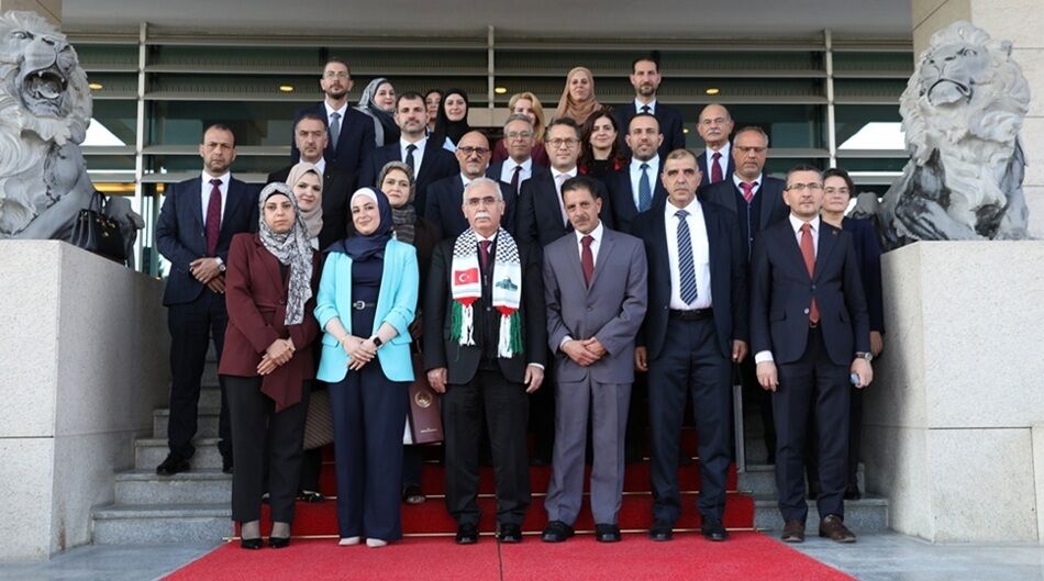 AYM Başkanı Özkaya, Filistin Yargı Heyetini kabul etti
