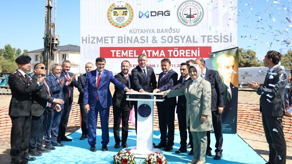 TBB Başkanı Sağkan, Kütahya Barosu Hizmet Binası Atma Töreni’ne katıldı