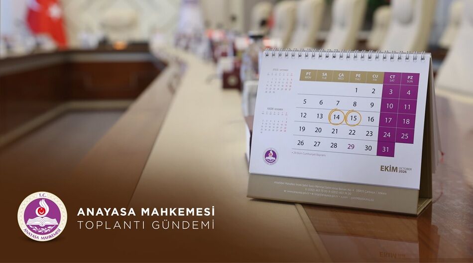 Anayasa Mahkemesi'nin bu haftaki Bölümler gündemi
